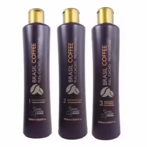Alisado Keratina Brasil Coffee tres pasos 1 Litro