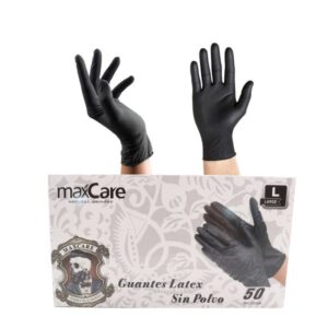 GUANTES DE NITRILO MAXCARE PROFESIONAL 50U SIN POLVO TALLA L