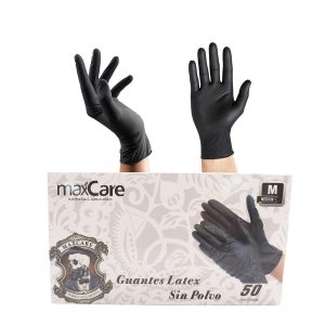 GUANTES DE NITRILO MAXCARE PROFESIONAL 50U SIN POLVO TALLA M