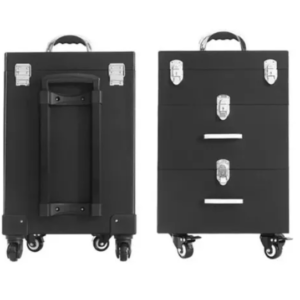 Maleta Multiuso Para Manicure Y Maquillaje Color Negro