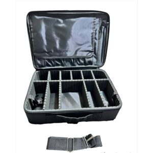 MALETA DE MAQUILLAJE GRANDE PORTATIL NEGRO