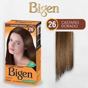 Tintura Permanente Polvo Bigen N° 26 Castaño Dorado