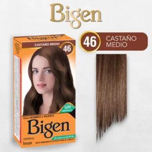 Tintura Permanente Polvo Bigen N°46 Castaño Medio