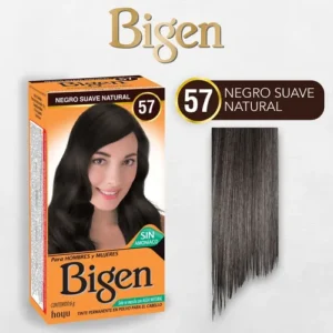 Tintura Permanente Polvo Bigen N° 57 Negro Suave Natural