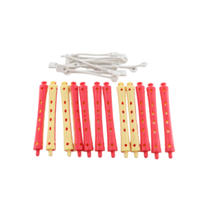 Bigudies Rojo/ Amarillo 9mm Para Permanente 12 Und