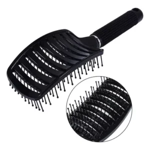 Cepillo Paleta Curva Cerámica Negro Desenredante MaxCare