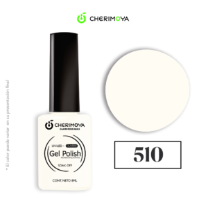 Esmalte permanente Cherimoya 510 Blanco Lechoso 8 ML