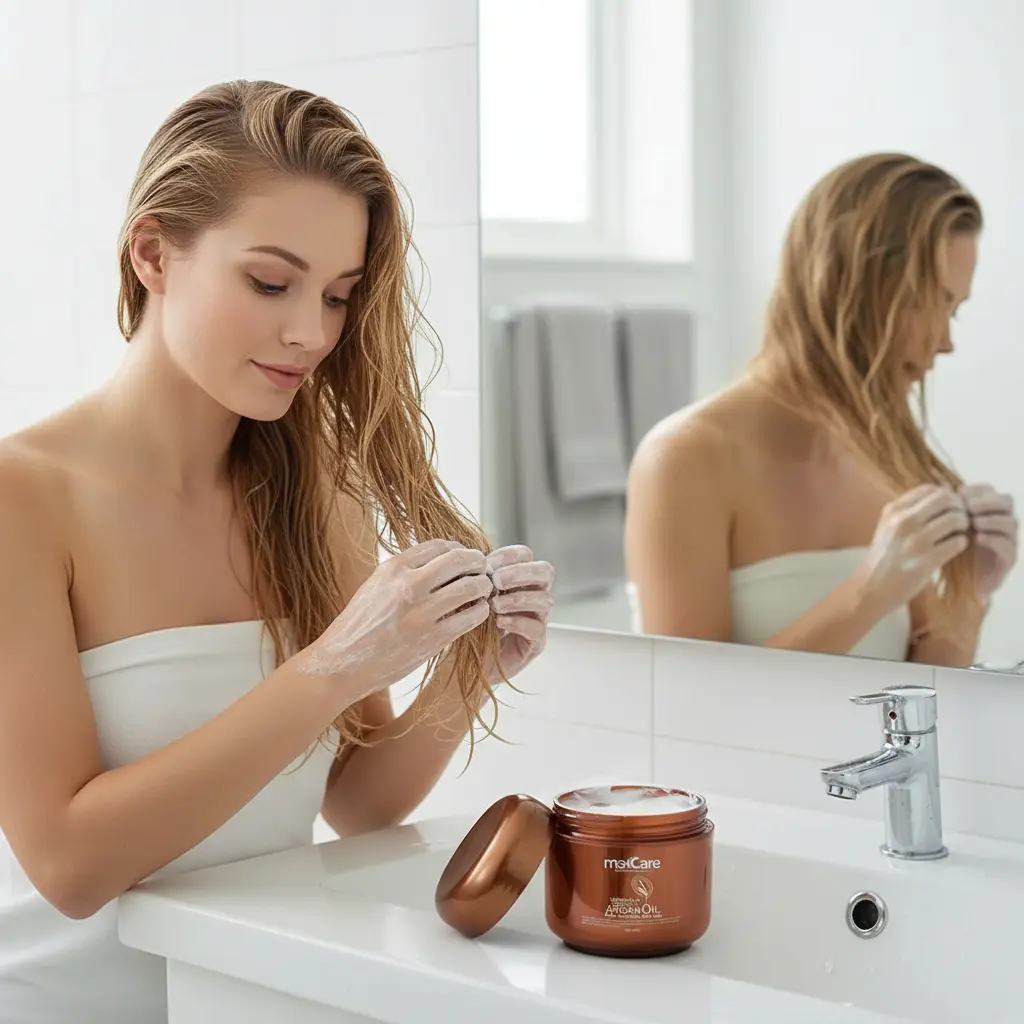 Crema Capilar Argán Oil Orgánica MaxCare 500g - Imagen 4