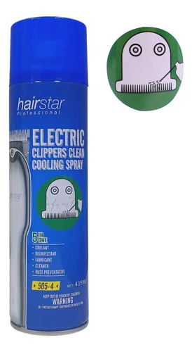 Spray Lubricante Cleppers Clean Para Máquinas (5 en 1) Hairstar 439ml - Imagen 4