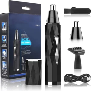 Máquina Depiladora Nasal Cortadora 2 en 1 Nariz Oreja Patillas Kemei