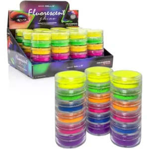 Set De 6 Pigmentos Flúor En Polvo 10grs /Sombra Neón