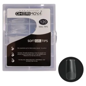 TIPS UÑAS SOFT GEL CUADRADA CHERIMOYA 120 Unidades