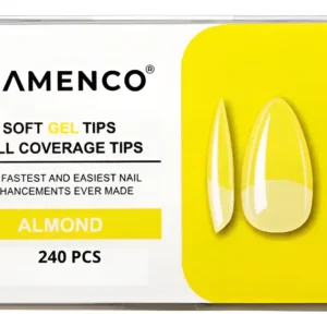 SOFT GEL TIPS ALMENDRA 240PCS FLAMENCO