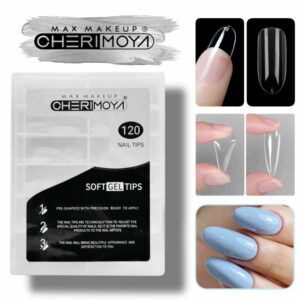 TIPS UÑAS SOFT GEL ALMENDRA CHERIMOYA 120 Unidades