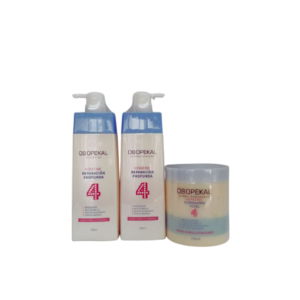 Shampoo Y Acondicionador + Crema Capilar Obopekal Total 4