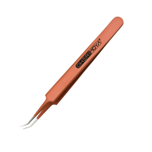 Pinza Semi Curva para pegar pestañas marca Cherimoya