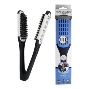 Heat Straight Cepillo Alisador doble de Cerámica