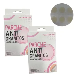 Parches Anti Granitos Hidrocoloide Flamenco tono piel 24 Unds