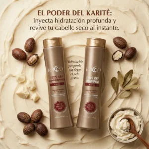 Pack Shampoo + Acondicionador Anti Frizz Rocco Sin Sal 400 Ml