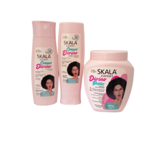 Kit Shampoo + Acondicionador +Crema Crespo Divino Skala