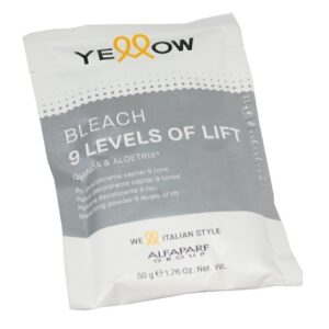 POLVO DECOLORANTE 9 TONOS YELLOW ALFAPARF SACHET 50 G