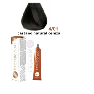 Tintura Innovation Evo Bbcos 100ml # 4/01 Castaño Natural Ceniza