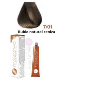 Tintura Innovation Evo Bbcos 100ml # 7/01 Rubio natural ceniza
