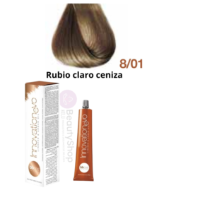 Tintura Innovation Evo Bbcos 100ml # 8/01 Rubio claro ceniza
