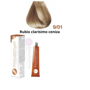Tintura Innovation Evo Bbcos 100ml # 9/01 Rubio clarísimo ceniza