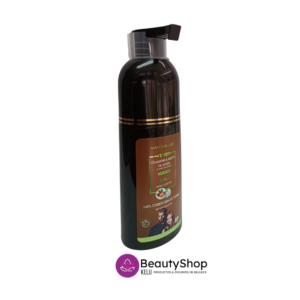 Champú Colorante Tinte Cubre Canas con Colágeno y Argán 400ml Café MaxBelle