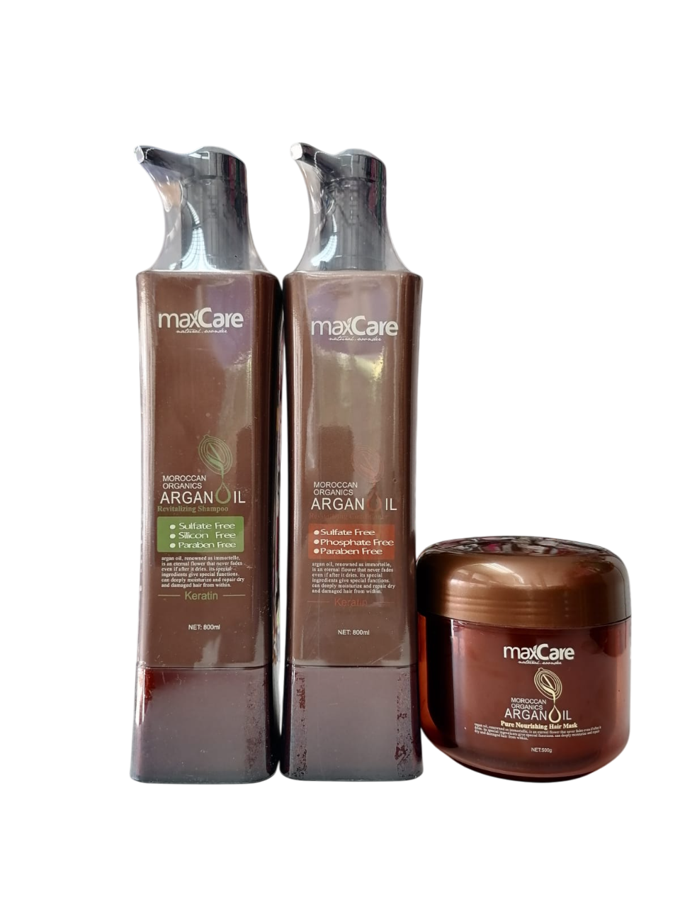 Pack Orgánico shampoo + acondicionador + Crema Capilar MaxCare Premiun