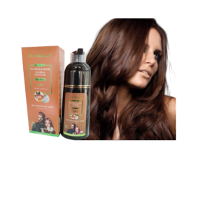 Champú Colorante Tinte Cubre Canas con Colágeno y Argán 400ml Marrón MaxBelle