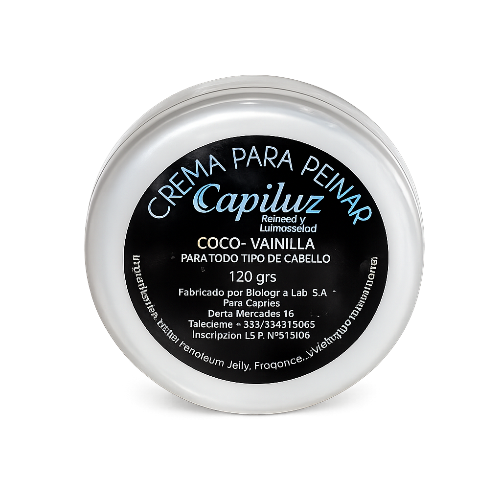 Crema Para Peinar Capiluz Coco Vainilla 120G