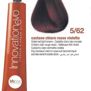 Tintura Innovation Evo Bbcos 100 ml #5/62 Castaño Claro Rojo Morado