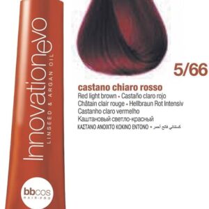 Tintura Innovation Evo Bbcos 100 ml #5/66 Castaño Claro Rojo