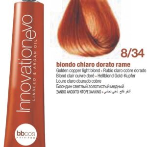 Tintura Innovation Evo Bbcos 100 ml #8/34 Rubio Claro Cobre Dorado