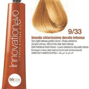 Tintura Innovation Evo Bbcos 100 ml #9/33 Rubio Clarísimo Dorado Intenso