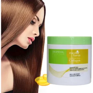 Crema Mascarilla Capilar de Colágeno Para Cabello Seco Y Dañado Obopekal 520ml