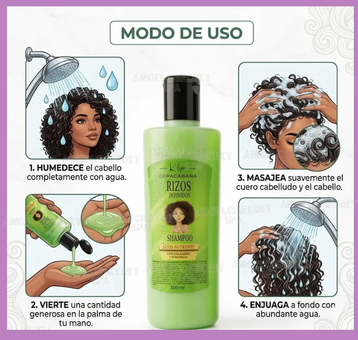Set Shampoo + Crema Cirugía Capilar Rizos Definidos Copacabana - Imagen 5