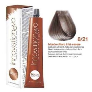 Tintura Innovation Evo Bbcos 100 ml #8/21 Rubio Claro Irisado Ceniza