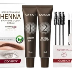 Tinte Semi Permanente Henna en Crema Para Cejas Brown 15ml