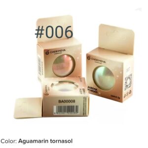 Polvo Tornasol Efecto Aurora Cherimoya #006 Aguamarin Tornasol 2g