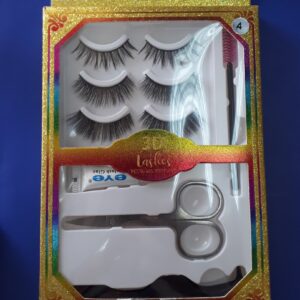 Set Completo Pestañas Postizas Cortina/ Corridas/ Tira 3 pares #4