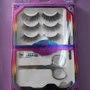 Set Completo Pestañas Postizas Cortina/ Corridas/ Tira 3 pares #2