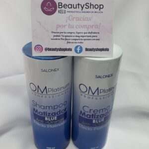 Pack Shampoo y Crema Matizadora Azul Om Salonex