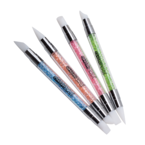 Pincel de Silicona Doble Multiusos Decoración de Uñas /Efecto 3D /Pegatinas Marca Cherimoya