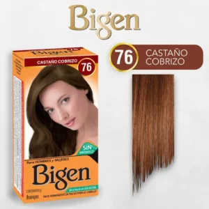 Tintura Permanente Polvo Bigen N°76 Castaño Cobrizo
