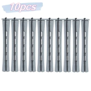 Bigudies /Rizadores Para Permanente  Negro/ Gris 10PCS 1.5Cms
