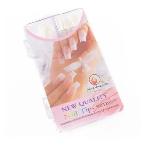 Nail Tips color blanco efecto Sonrisa 500pcs