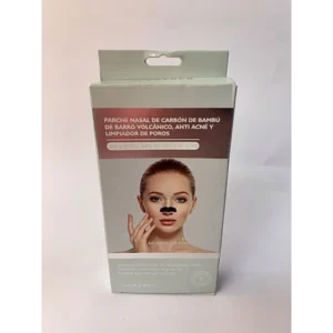 Mascarilla/ Parche Nasal Puntos Negros Carbón y Arcilla Volcánica Flamenco 10pcs